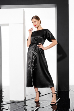 Платье ELLETTO 1056 черный - фото 4