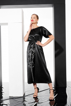 Платье ELLETTO 1056 черный - фото 3