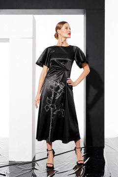 Платье ELLETTO 1056 черный - фото 2