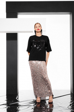 Юбка ELLETTO 2315 золотой - фото 1