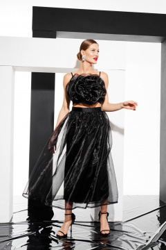 Юбка ELLETTO 2319 черный - фото 4