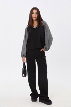 Демисезонный комплект: свободный джемпер и брюки LM К3747-2 - фото 1