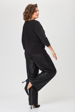 Нарядный демисезонный костюм из текстиля с блузкой БАГРЯНИЦА 3151 - фото 3