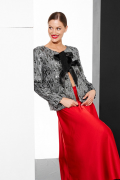 Юбка ELLETTO 2320 красный - фото 4