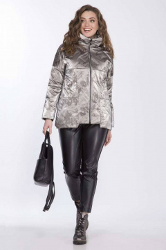 Куртка демисезонная прямая из текстиля с утеплителем Matini 2.1435 серый - фото 2
