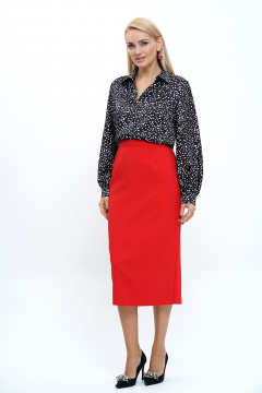 Блуза с застёжкой на петли и юбка на подкладке Alani Collection 2248 - фото 4
