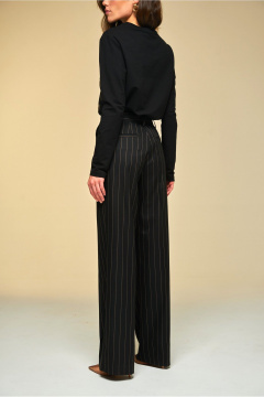 Классические брюки со стрелками из премиум-тканей DEVITA 3017 черный - фото 5