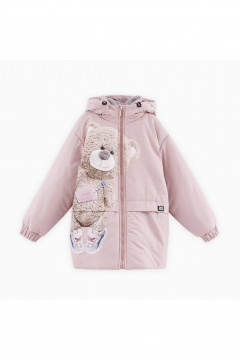 Осенняя куртка с капюшоном для девочки Bell Bimbo 243301 св.коралл - фото 2