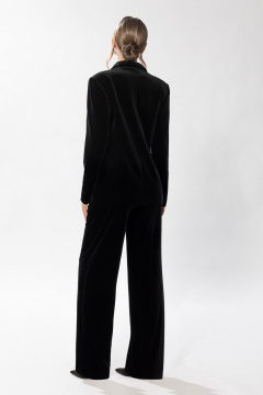 Бархатный жакет и брюки с отрезными поясами, классический стиль Golden Valley 6625 черный - фото 3