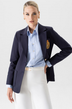 Жакет из текстиля с вышивкой для элегантных образов Urs 24-353-1 - фото 4
