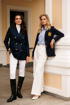 Жакет из текстиля с вышивкой для элегантных образов Urs 24-353-1 - фото 3