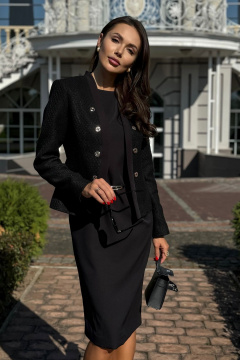 Костюм из текстиля consisting из жакета и платья для делового образа Urs 24-454-1 - фото 2