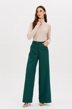 Демисезонный теплый гольф из плотного трикотажа AVEEVA 5476 бежевый - фото 2