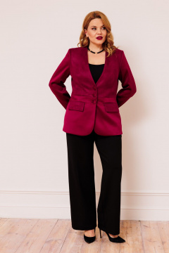 Женский жакет AMUARt 1025 бордовый - фото 3