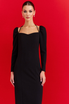 Платье DILIA 0919 черный - фото 2