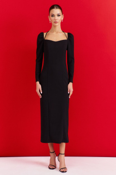 Платье DILIA 0919 черный - фото 1