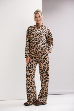 Демисезонный костюм 2-ка из трикотажа: джемпер и брюки прямого кроя Ma Vie М-669 - фото 3