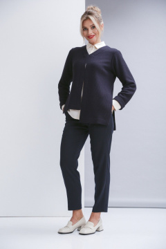 Брюки зауженные со стрелками и карманами, регулируемой талией Ma Vie М-676-2 - фото 4