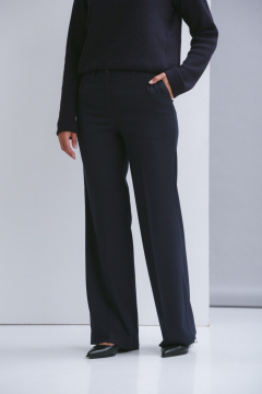 Прямые демисезонные брюки из текстиля со стрелками и карманами Ma Vie М-677-2 - фото 4