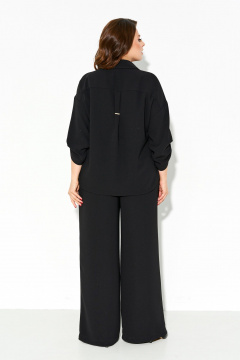 Костюм из мягкой костюмной ткани: рубашка и брюки с эластичным поясом IVA 1614 - фото 2