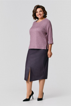 Джемпер из мягкого трикотажа с ангорой для демисезона IVA 1742 - фото 4