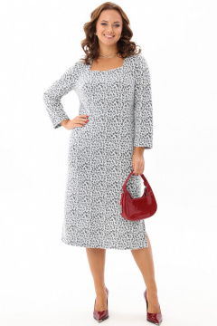 Миди платье из трикотажа с разрезами и вырезом каре Angelina & Сo 1179 - фото 2