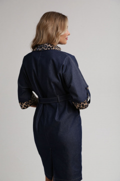 Платье из джинса полуприлегающего силуэта, классика ALEZA 1221 - фото 5