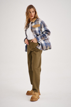 Брюки и рубашка из джинса, мультиколор, объемный крой EZER 2107 мультиколор_ хаки - фото 2
