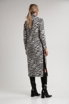 Блузочно-платье трикотажное с воротником-стойкой, классика ALEZA 1223 - фото 2