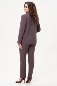 Длинные брюки и жакет на каждый день в классическом стиле IVARI 10403/1 какао - фото 3