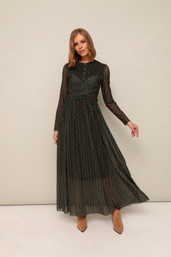 Длинное платье макси из сетки с драпировками PUR PUR 11-182/1 - фото 1