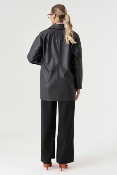 Жакет демократичного стиля из текстиля для повседневности Панда 182933w черный - фото 4