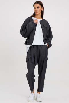 Костюм из костюмной ткани: кардиган и укороченные брюки Kivviwear 42074208.04 - фото 1