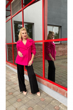 Пальто демисезонное на подкладке с металлическими клепками Atelero 1041Ф - фото 3