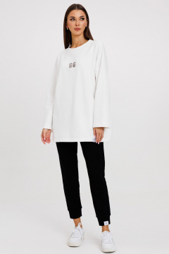 Комфортный костюм из трикотажа с принтами на каждый день Kivviwear 42374051.03 - фото 3