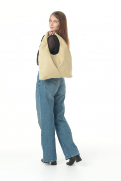 Бежевая сумка из искусственной замши для повседневного использования MT.Style Gabbi/\ bez-velour - фото 1