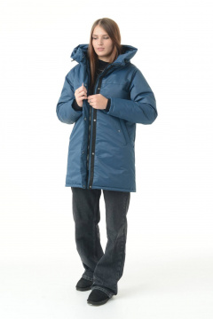 Зимняя свободная куртка оверсайз с капюшоном и мехом MT.Style 273493221 - фото 1