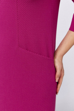 Демисезонное платье из ткани с декоративной брошью и карманами Koketka i K 1220 - фото 3