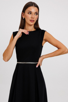 Длинное платье из костюмной ткани, с рельефами и складками Kivviwear 4242.01 - фото 5