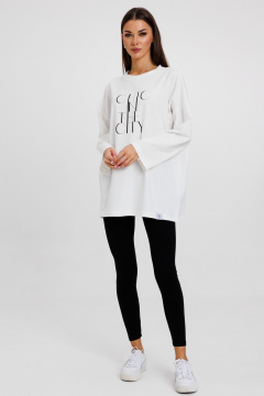 Джемпер женский демисезонный с оригинальным дизайном из хлопка Kivviwear 4246.02 - фото 4