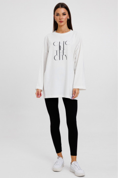 Джемпер женский демисезонный с оригинальным дизайном из хлопка Kivviwear 4246.02 - фото 3