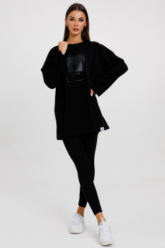 Джемпер женский демисезонный с ярким принтом из хлопка Kivviwear 4246.05 - фото 5