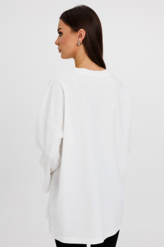 Джемпер женский демисезонный с оригинальным дизайном из хлопка Kivviwear 4246.10 - фото 5