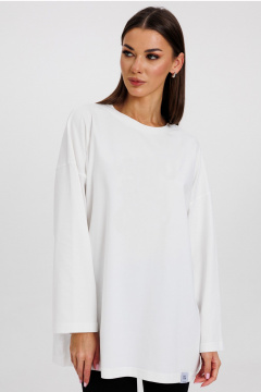 Джемпер женский демисезонный с оригинальным дизайном из хлопка Kivviwear 4246.10 - фото 2