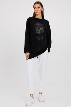 Джемпер женский демисезонный с оригинальным дизайном из хлопка Kivviwear 4246.12 - фото 2