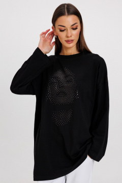 Джемпер женский демисезонный с оригинальным дизайном из хлопка Kivviwear 4246.12 - фото 1