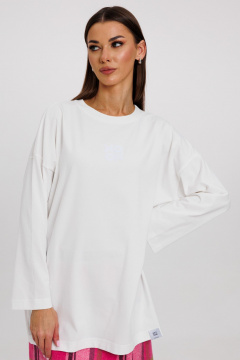 Джемпер женский демисезонный с ярким принтом из хлопка Kivviwear 4246.15 - фото 1