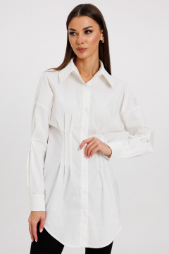 Длинная мужская блуза с защипами из премиального хлопка Kivviwear 4247.01 - фото 5