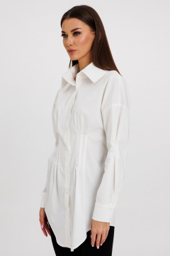 Длинная мужская блуза с защипами из премиального хлопка Kivviwear 4247.01 - фото 1