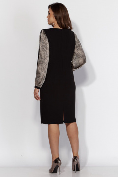 Элегантное демисезонное платье с брошь-цветком TAiER 1327 - фото 3